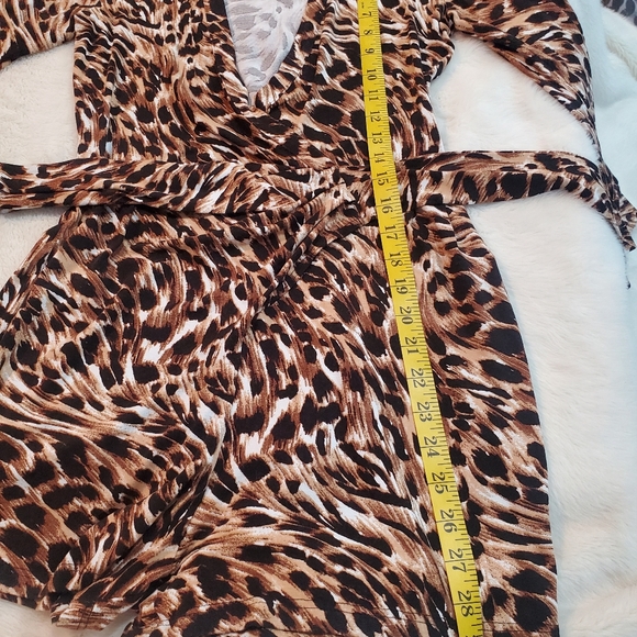 Very us Cheetah Print Shorts Romper - Picture 5 of 13